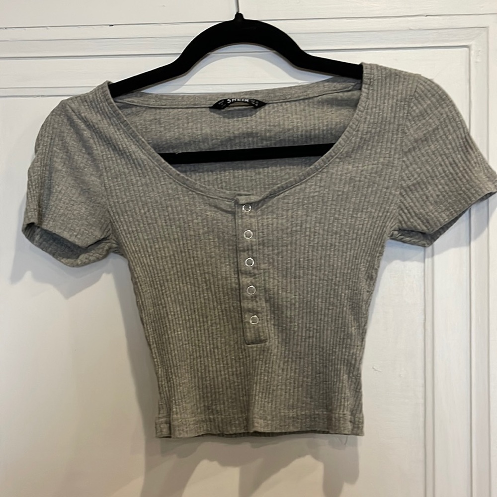 Shein grey top XS